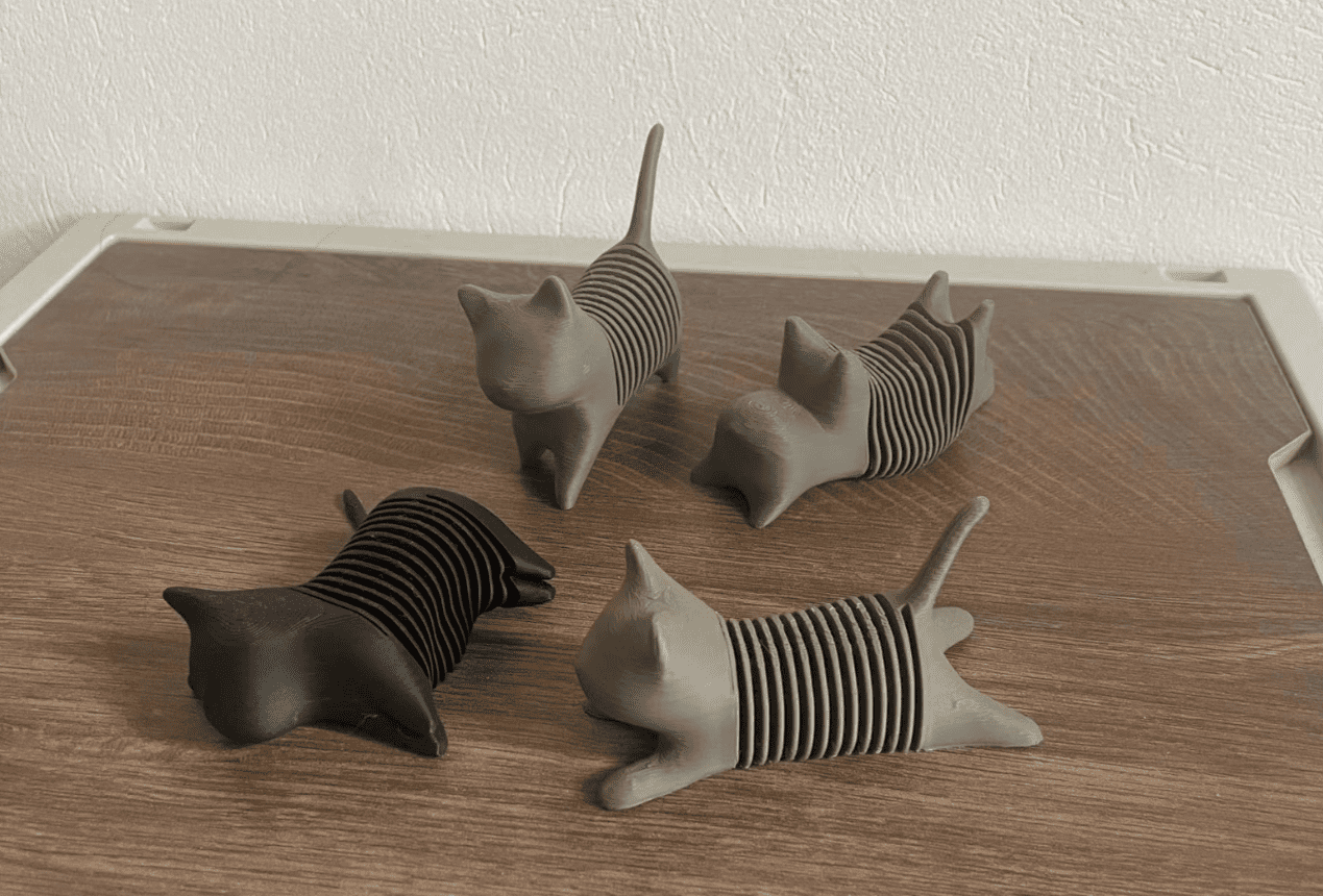 3d printed toy_5_3d printed spring cat